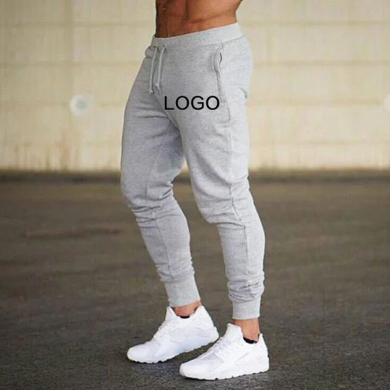 

Slim track pants man running fitness football foot casual pants tie tight training pants man