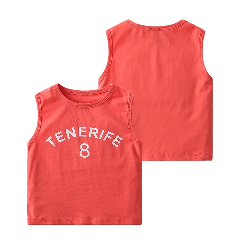 
Hot Selling Good Quality Sustainable Summer Kids Kid Vest Cotton Kids Vest 