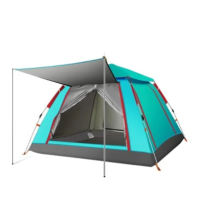 

Hot Sale Automatic tent outdoor camping easy to open thick waterproof tent 3-4 person skylight outdoor familycamping tents