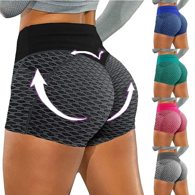 

Tik Tok Leggings Sports Running Workout Yoga Gym Shorts Tiktok Leggings Shorts With Pockets, Green blue black gray rose