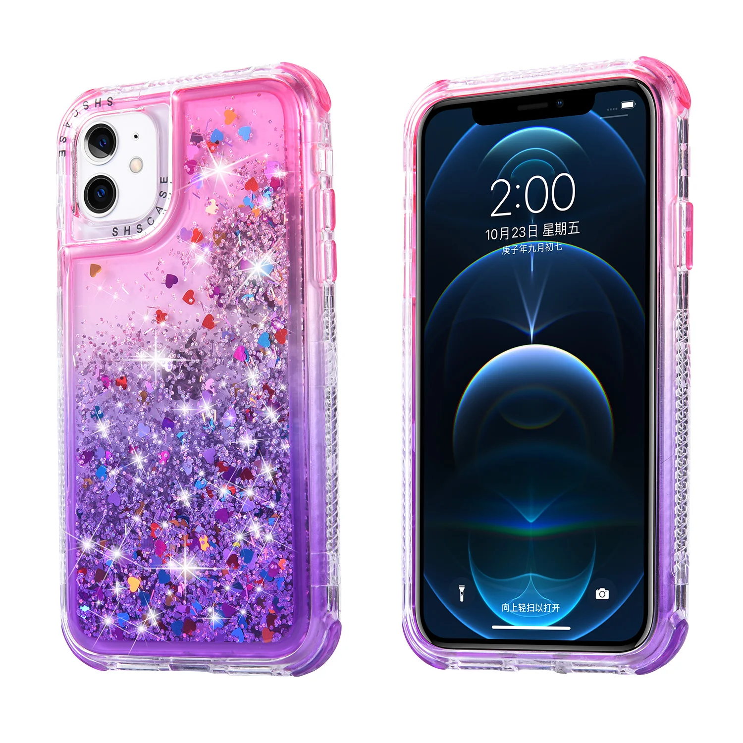 

Luxury diamond bling case for iphone 12 shining gradient phone accessories for iphone 12 pro max