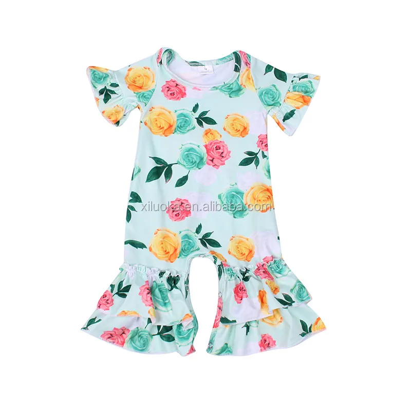 

2020 Summer Flower Newborn Baby Clothes Romper Sweet Baby Girls' Rompers, Picture