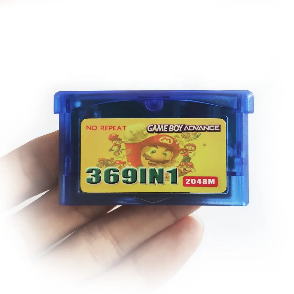 

369 in 1 for GBA games multi cart gba sp cartridge for gameboy advance games card FREE Protective case, Photo