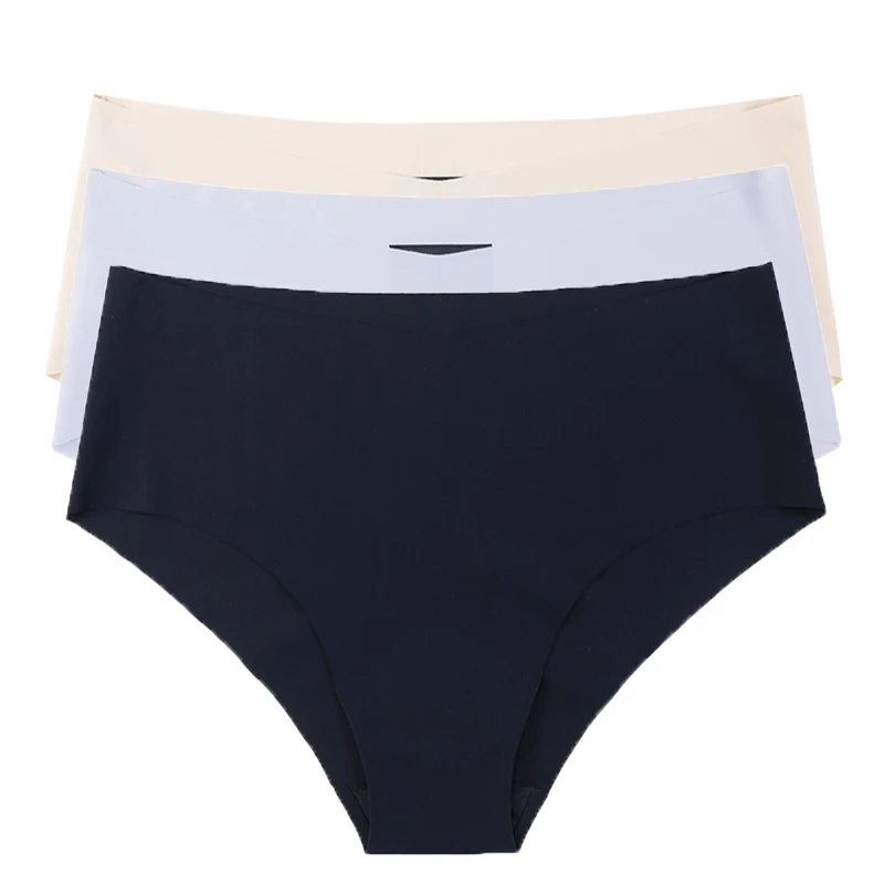 

No Edge Laser Cut Plus Size Seamless Ladies Panties Comfortable Traceless Panties For Women, Customized color