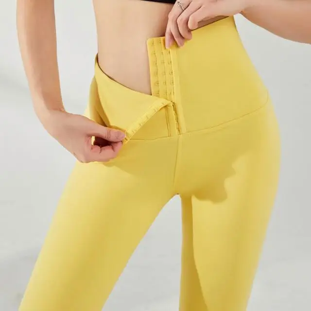 

High Corset Yoga Pants Tummy Control Corset Waist Trainer High Leggings