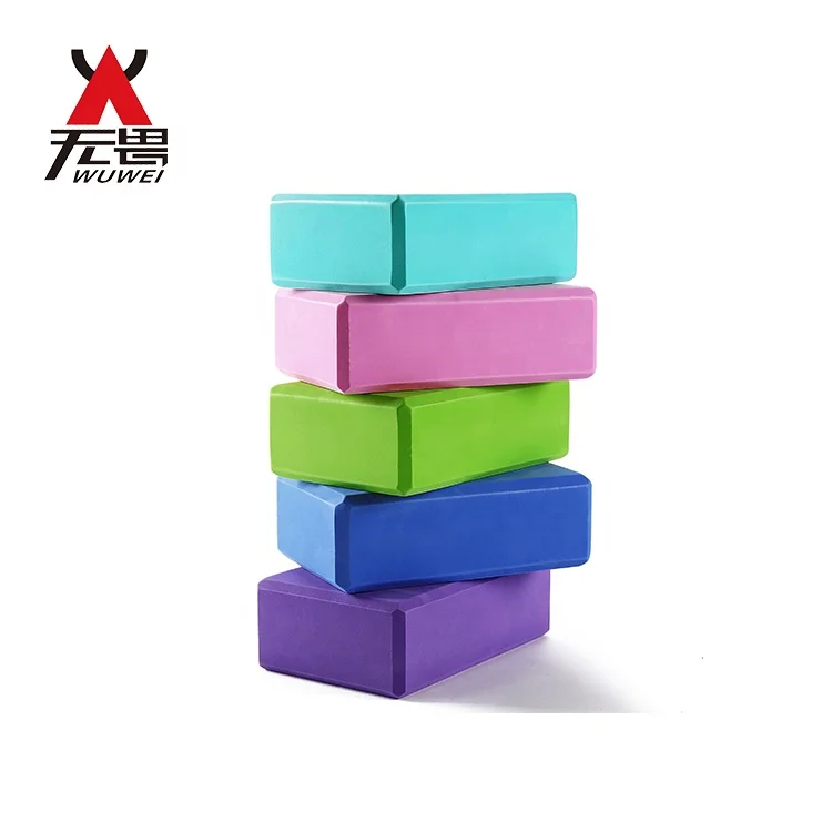 

Wholesale Custom Logo High Density EVA Foam Large Yoga Block, Orange, purple, blue, green