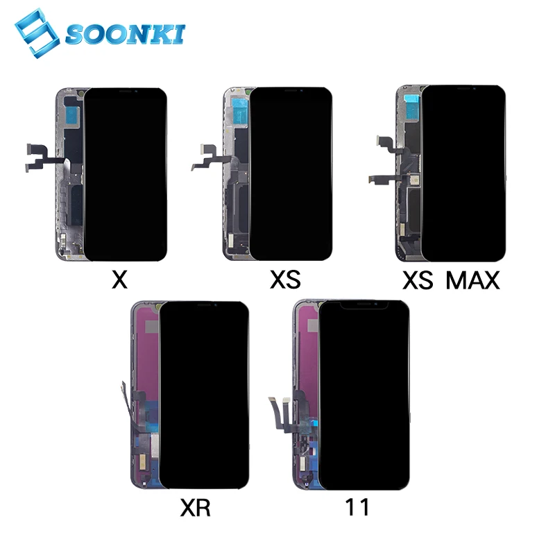 

Mobile phone spare parts pantallas de celulares display for iphone lcd X XS XR XS MAX 11 oled screen digitizer assembly