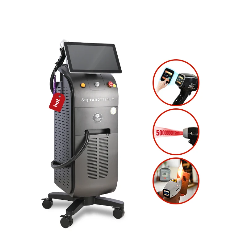 

DFLASER Dual Handle 1800W USA Bar Laser Diode 808 Laser Alma Soprano Ice Titanium Price Diodo Laser Hair Removal