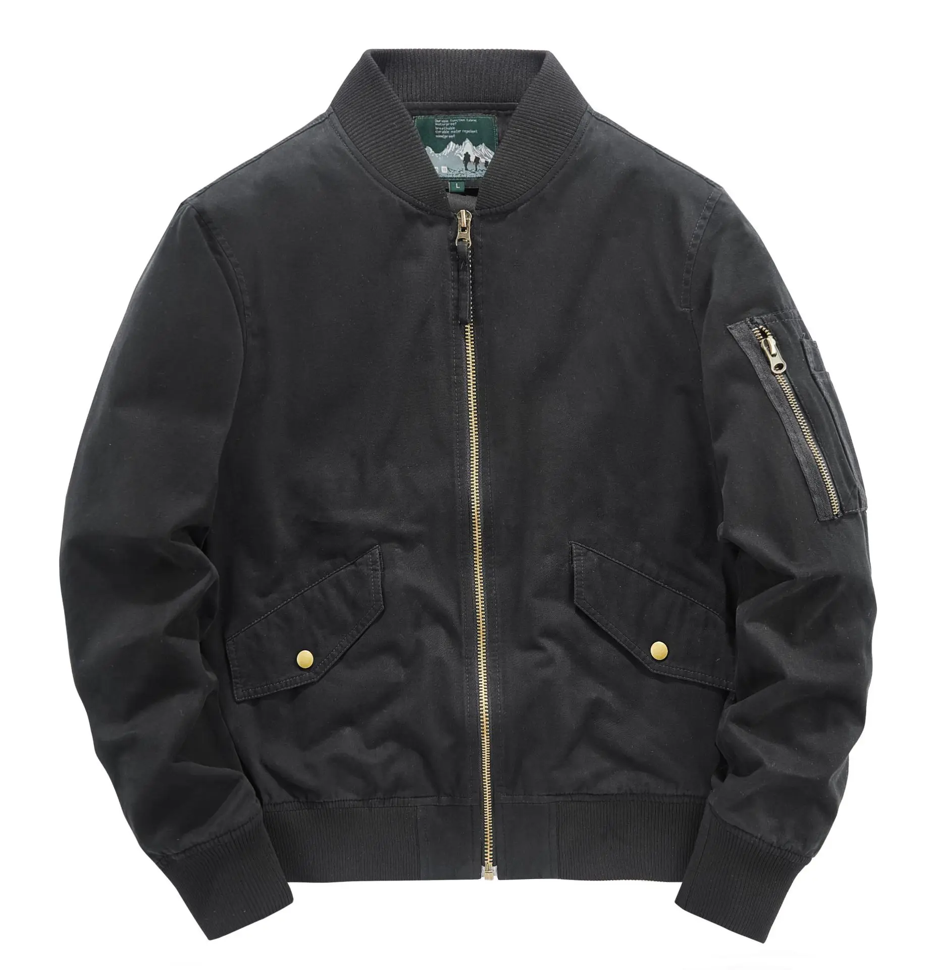 

5xl Men's Bomber Jacket Cotton baseball suit thickened autumn winter flight men's jacket large work casual jacket plus size