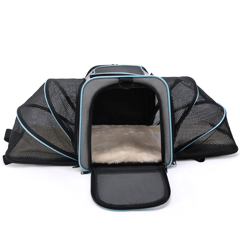 

Expandable Foldable Airline Approved Pet Travel Portable Bag Carrier for Cat and Small Dog Home & Outdoor