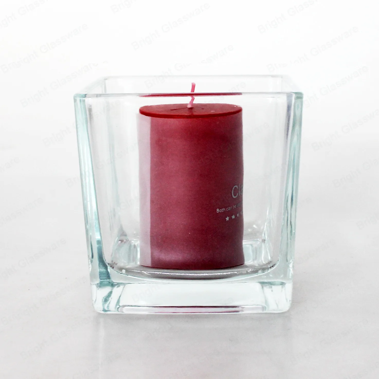 High Quality Clear Square Jars Candle Glass Container Wholesale Buy