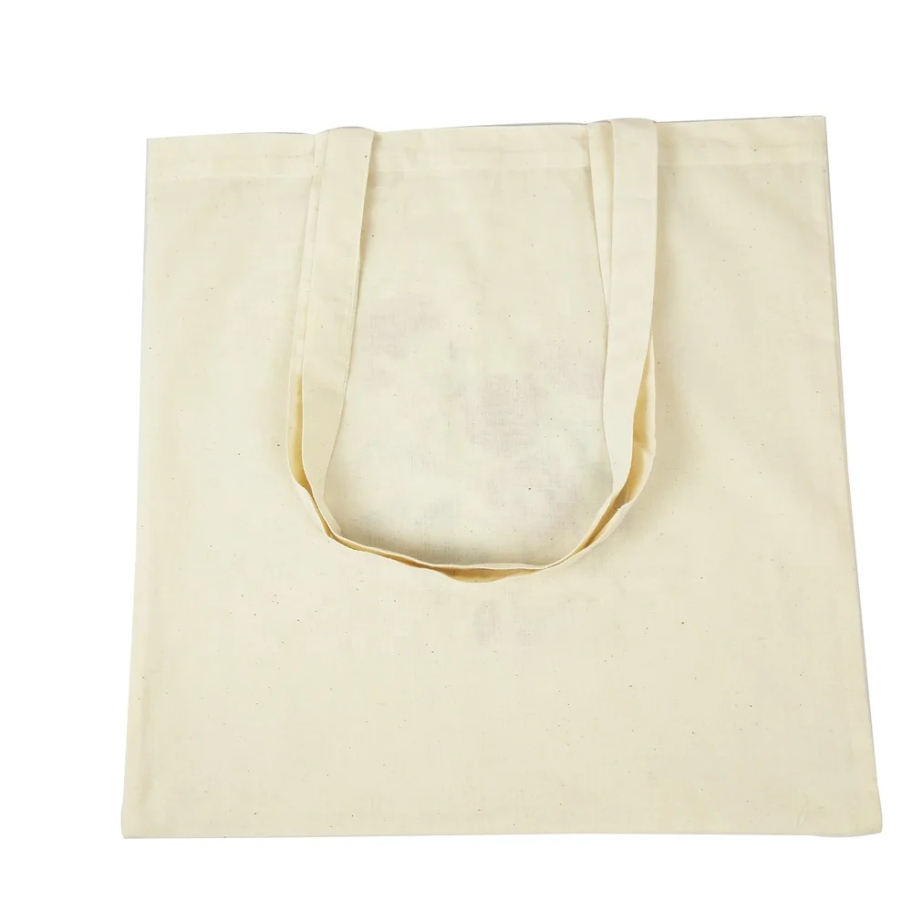 

Natural Cotton Shopping Bag Shoulder Handbag Tote Reusable Bag, Natural or colors as per your requirement