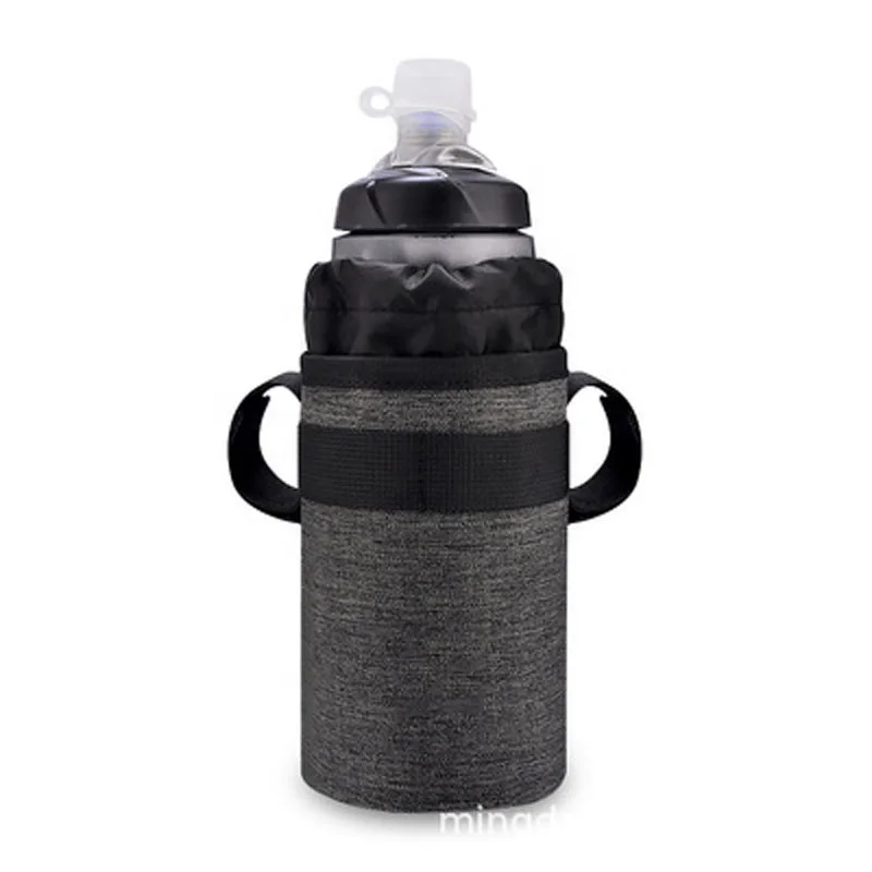 

Best price outdoor sport carrier insulation Portable folding kettle polyester bicycle cellphone bag, Black/customized