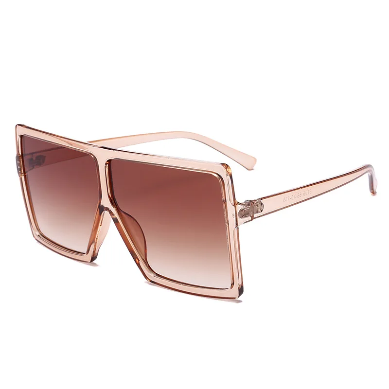 

Plastic Frame Brand Designer Oversized Lentes de sol Designer Fashion Women Square Glasses Shield Visor Sunglasses Womens 2019, Custom colors