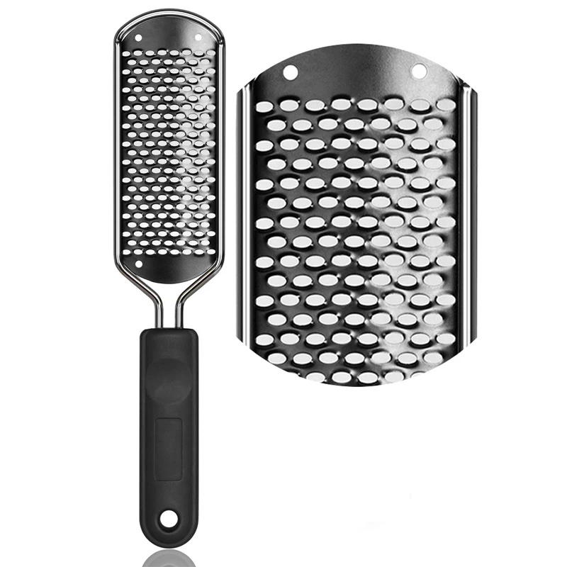 

Beauty Care Stainless Steel Callus Remover Pedicure Foot File, Black