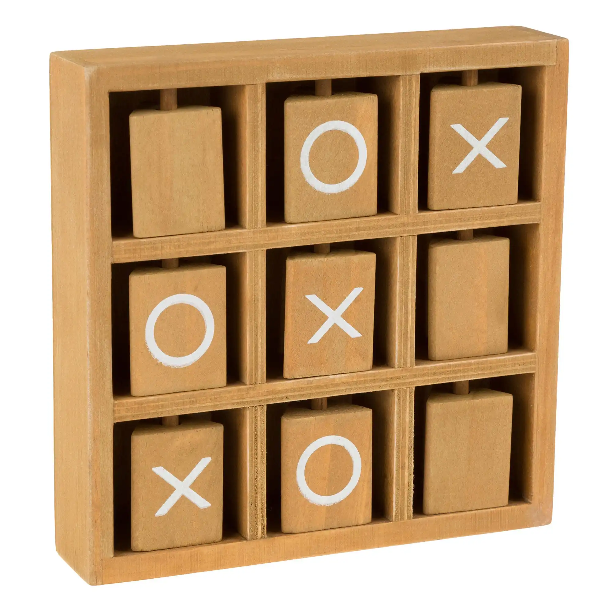 

Tic-Tac-Toe kid Small Wooden Travel Game toy Traveling Board Game