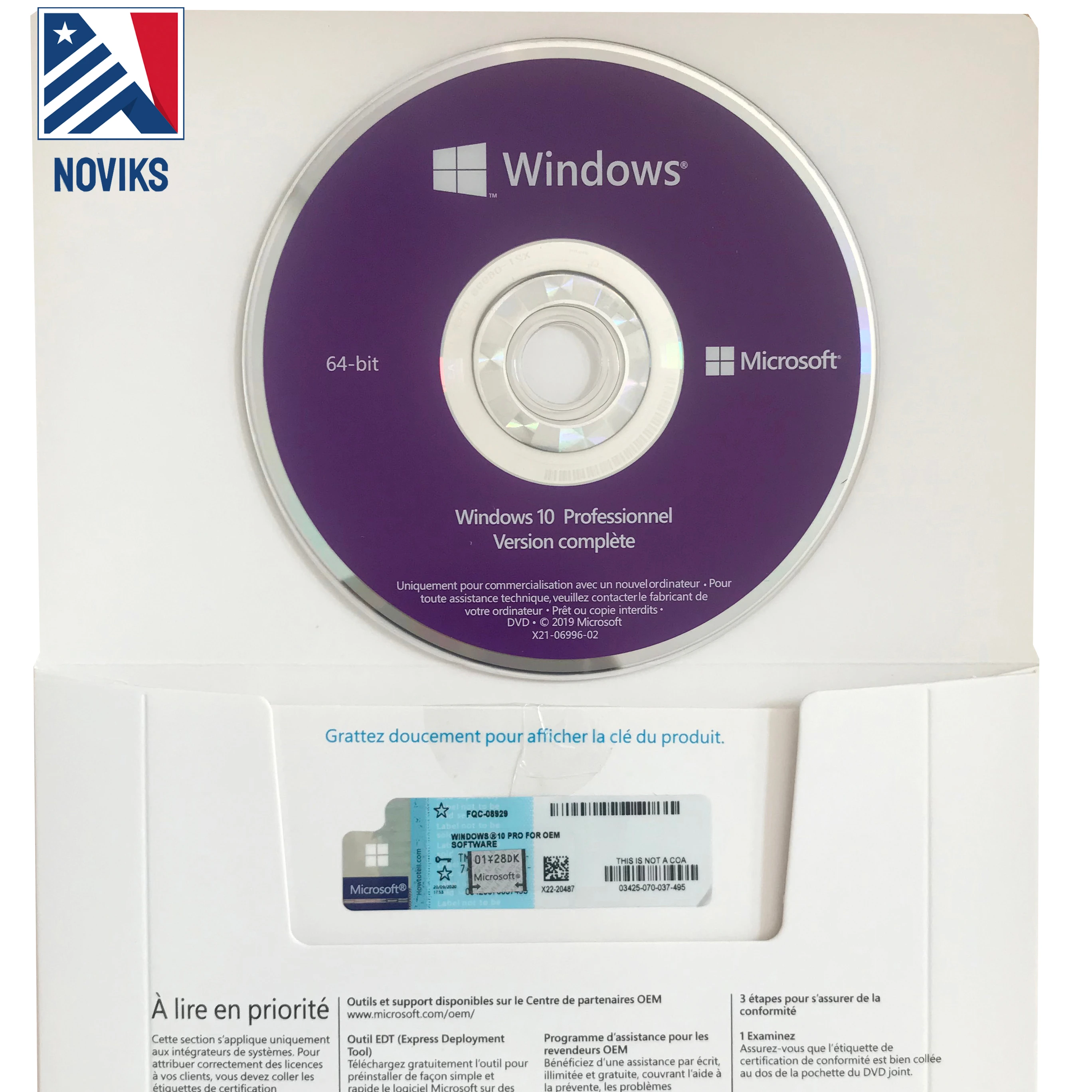 

Windows 10 PRO Professional OEM DVD Full Package French Language DHL Free Shipping Use Stable Original OEM Key