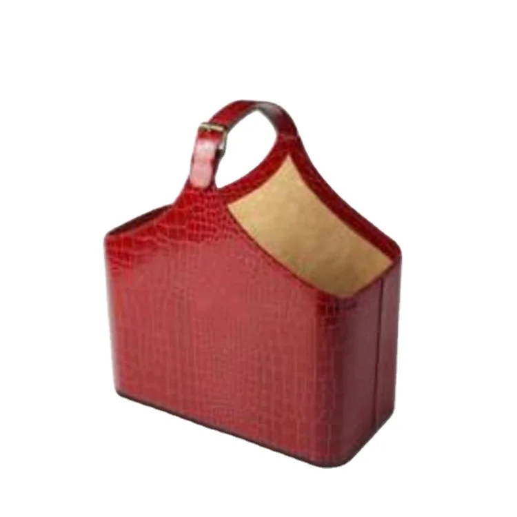 

Manufacturer Fashion leather gift basket storage basket, Customized color