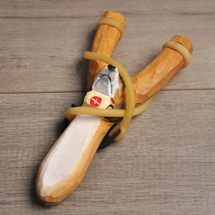 弹弓自定义动物面部弹弓 材料 木 大小 月米 颜色 丰富多彩的动物造型