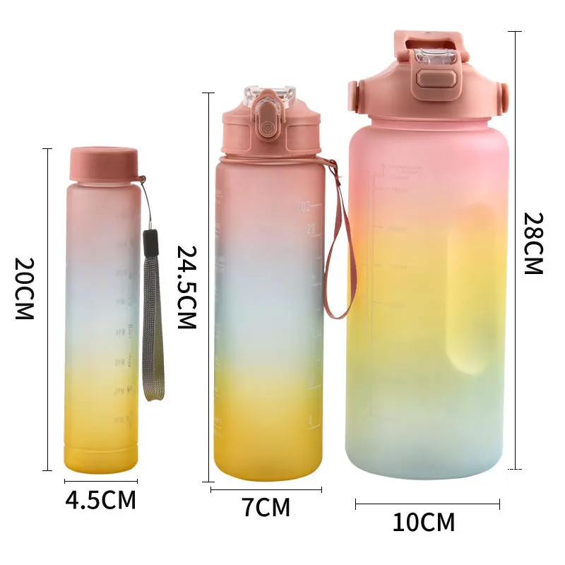 

HYB OEM Bourres Sports Eco Friendly 3 piece set water bottle