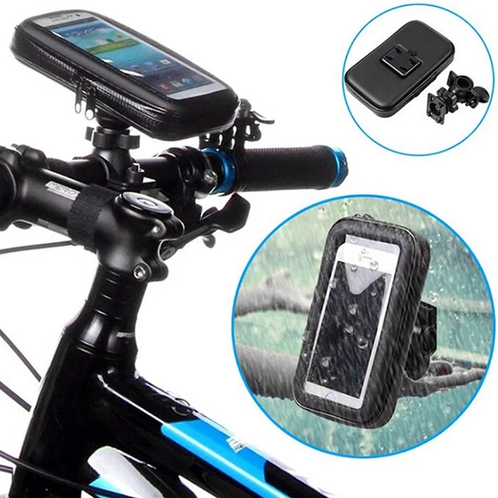 

Bicycle Cell Phone Holder Waterproof 360 Degree Rotating Weather Resistant Bike Bag For All Mobile Phone Holder