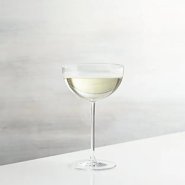 

Transparent Mouth Blown Wholesale Coupe Champagne Glasses Crystal, Clear