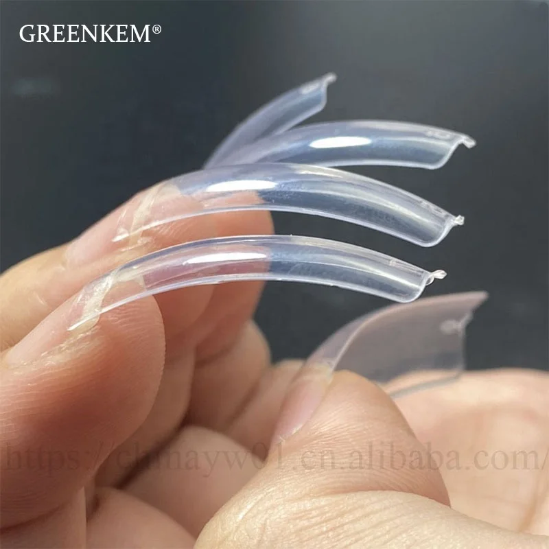 

GREENKEM Xxl Square head False Coffin Half Cover Straight Square Nail Tips Nails Tapered Square Nail Tips Clear