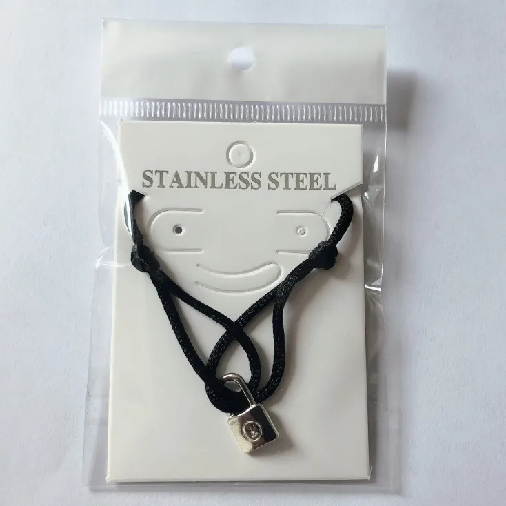 

Bangtan Boys Wholesale Kpop Bangtan Boys V Small Lock Bracelet, Pink and white