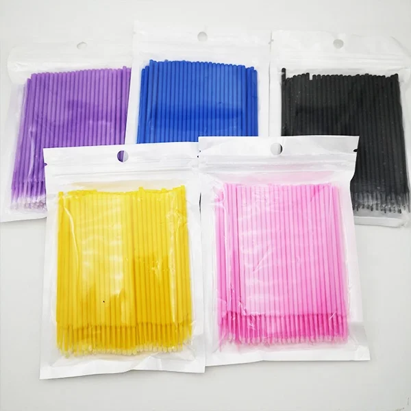 

Micro Disposable Eyelash Extension Makeup Brushes Individual Applicators Mascara Removing Tools