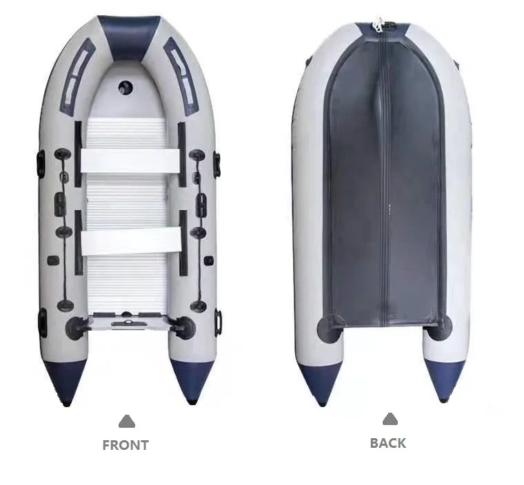 

12.5ft Inflatable Speed Boat PVC Fishing Boat Belly Boat 380cm with Air floor, Customized color