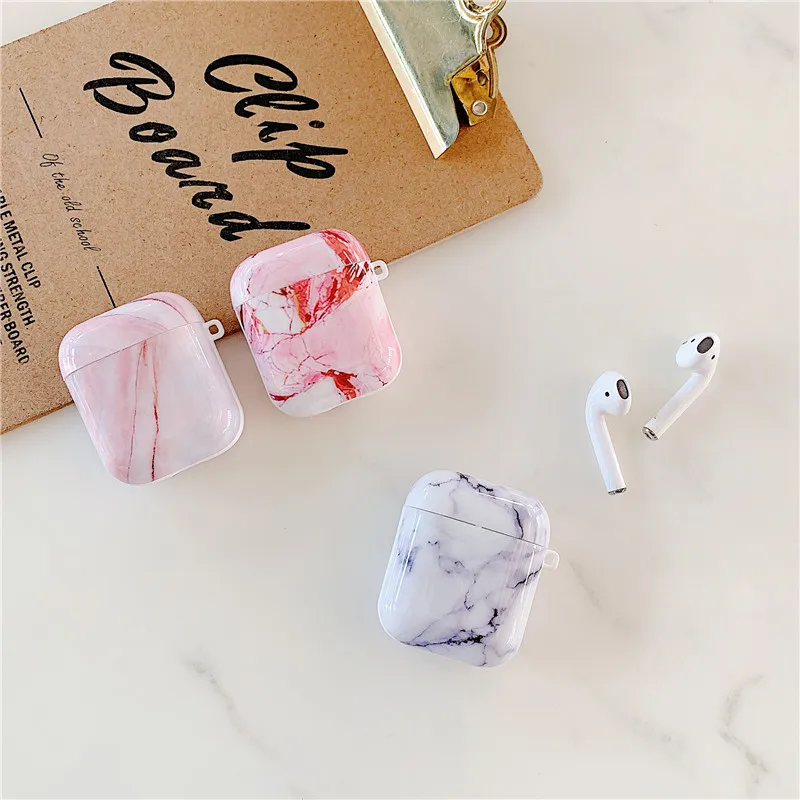 

High Quality IMD Portable Shockproof TPU Marble Case For Airpods Pro