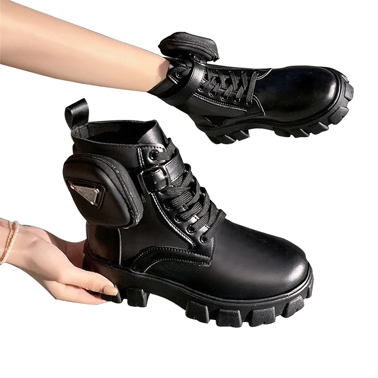 

2020 Hot Sell Ladies Military Wedges Platform Fashion Martin Women's Winter Thigh High Boots Women, White, black