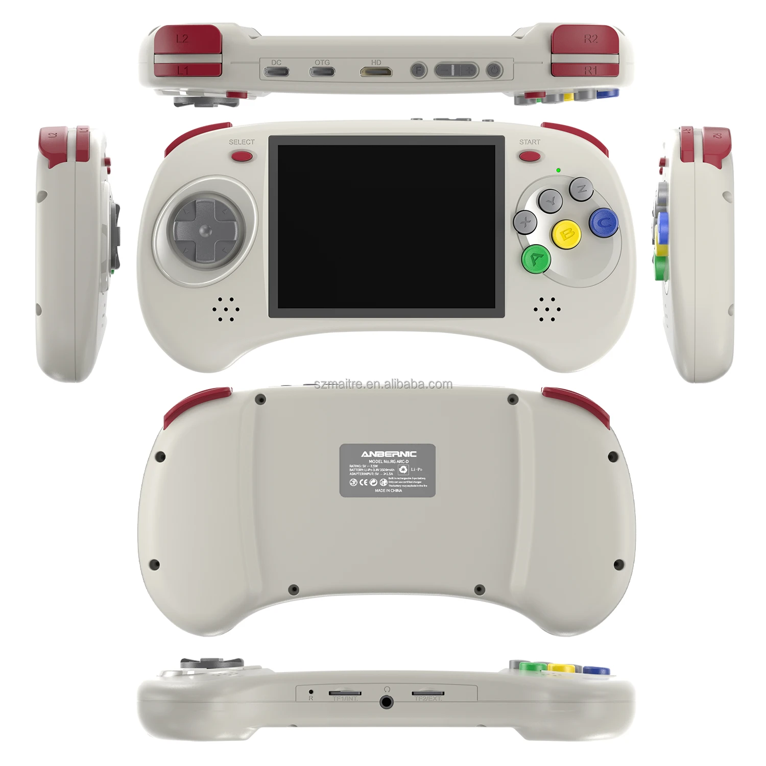 Anbernic RG Arc-D Retro-Handheld-Konsole, 4-Zoll-IPS-Display von Anbernic