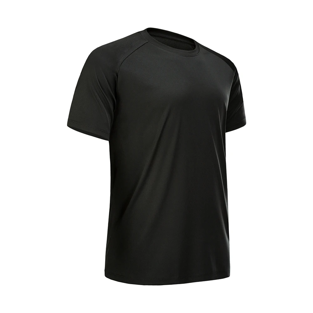 

Wholesale Top Quality 100% Polyester Black Mens Blank Plain Tshirt Custom High Quality Printed, Multi color optional