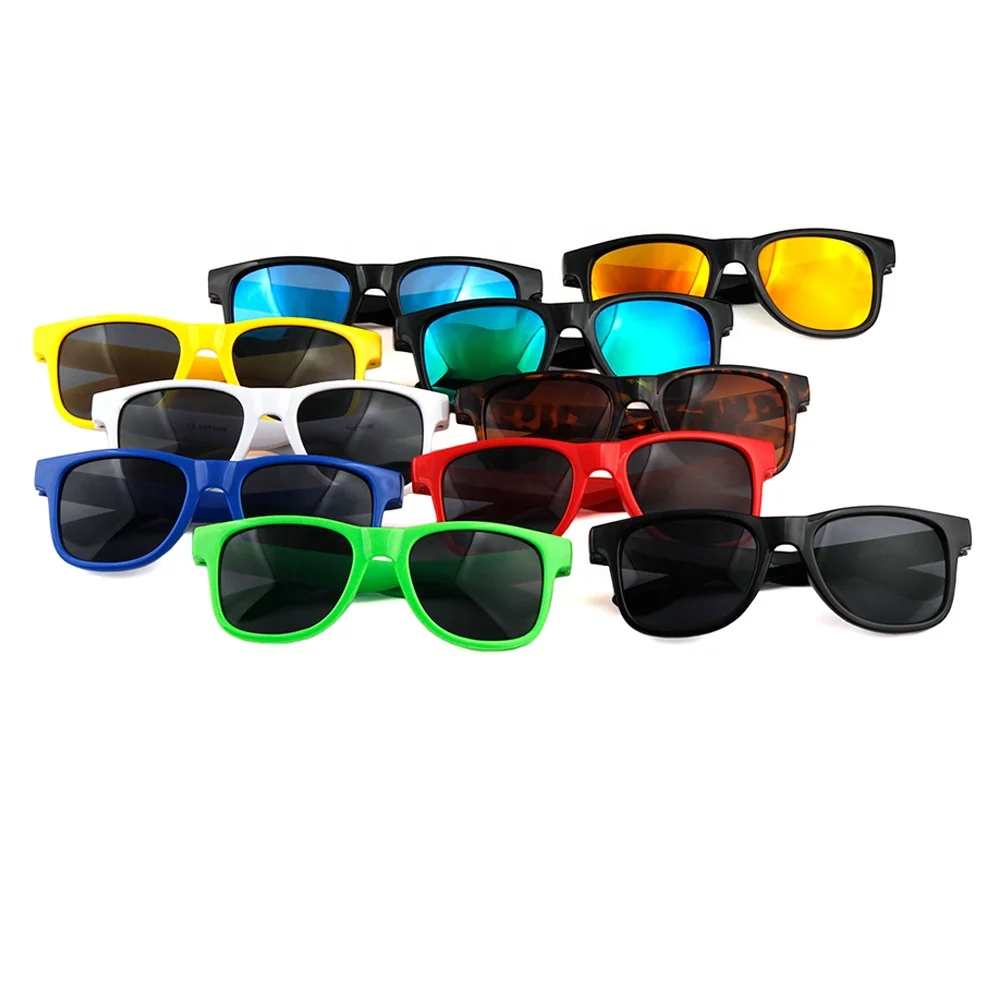2020 Promotion Custom Design Vintage CE Plastic Kids Sunglasses Anti UV