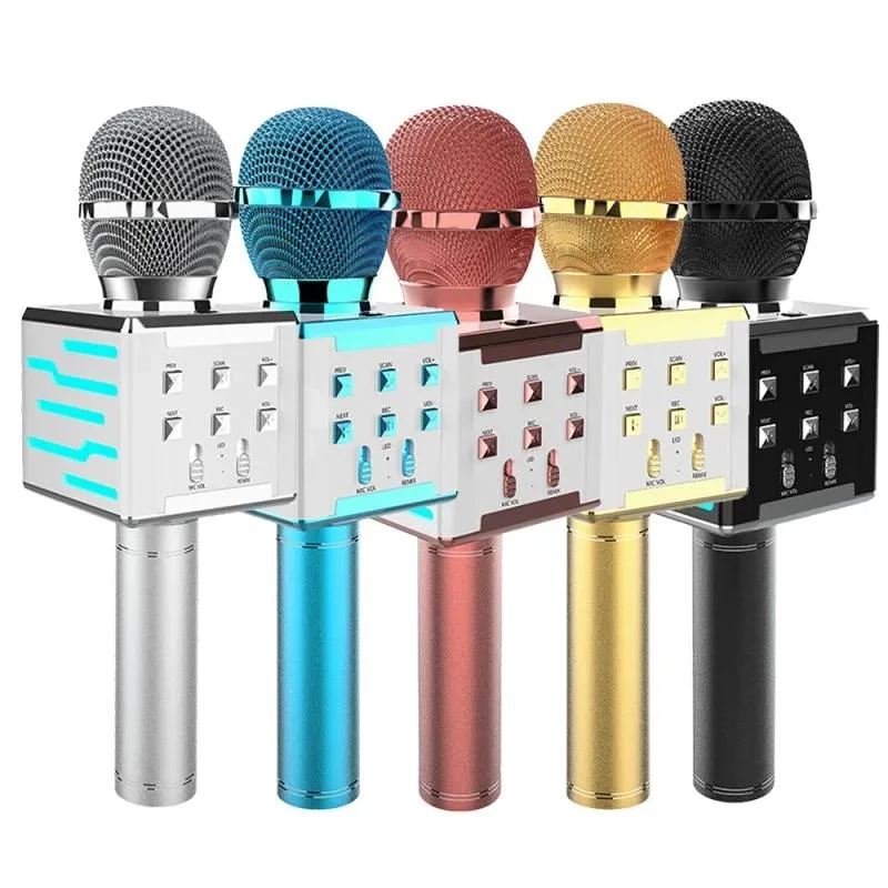 

Multifunctional Wireless BT Karaoke Microphone Portable Handheld Recording microphone, Suitable for Family Party