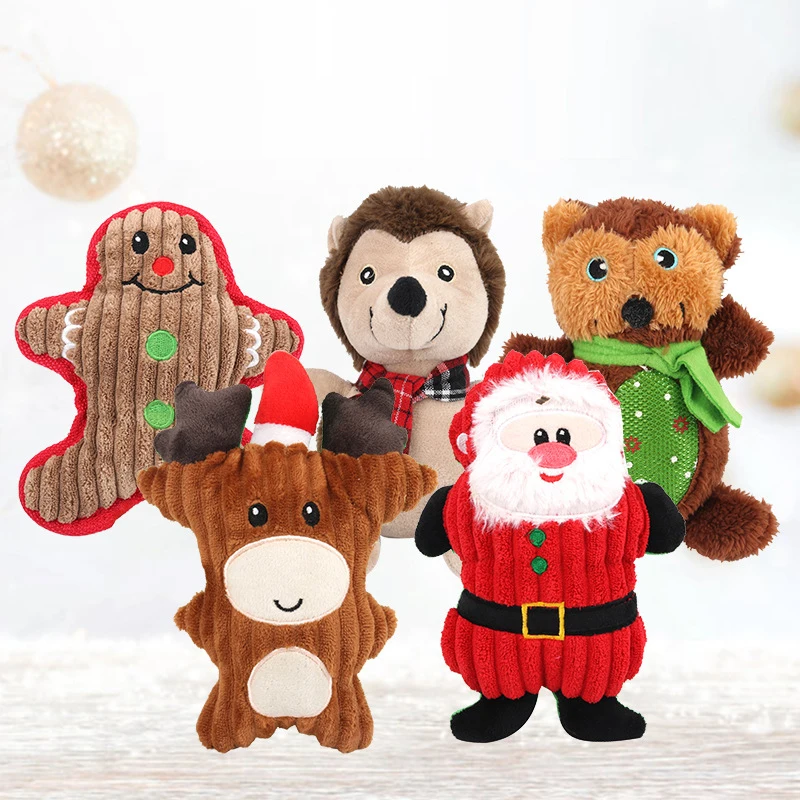 

Christmas Pet Puppy Toy Christmas Squeeze Sound Pet Toy Plush Squeaky Dog Toy