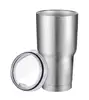 30 oz Double Wall Stainless Steel Vacuum Insulation Tumbler Travel Mug Coffee Cup with Crystal Clear Lid