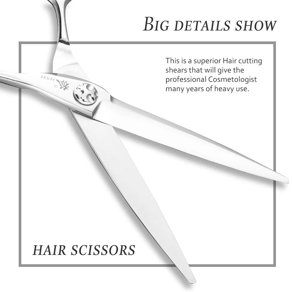 
CTS-68 6.8 inch Japanese hitach 440c steel barber scissors hair cutting shears hair beauty shears hairdressing scissors 
