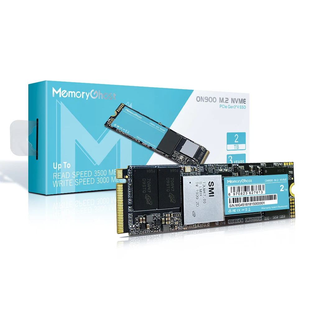

MemoryGhost Disque Dur 2TB PCIe M2 Hard Drives 128GB 256GB 512GB Disco Duro Solidos For Laptops M.2 SSD NVME 1TB
