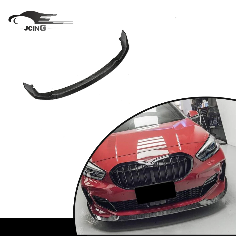 

For BMW 1Series F40 118i M135i 2020UP REAL CARBON FIBER Front Bumper Lip Spoiler