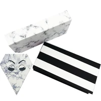 

Marble Eyelash Packaging Box 25Mm Eyelashes With Custom Packaging Box Lash Boxes Private Label Free Logo Sticker