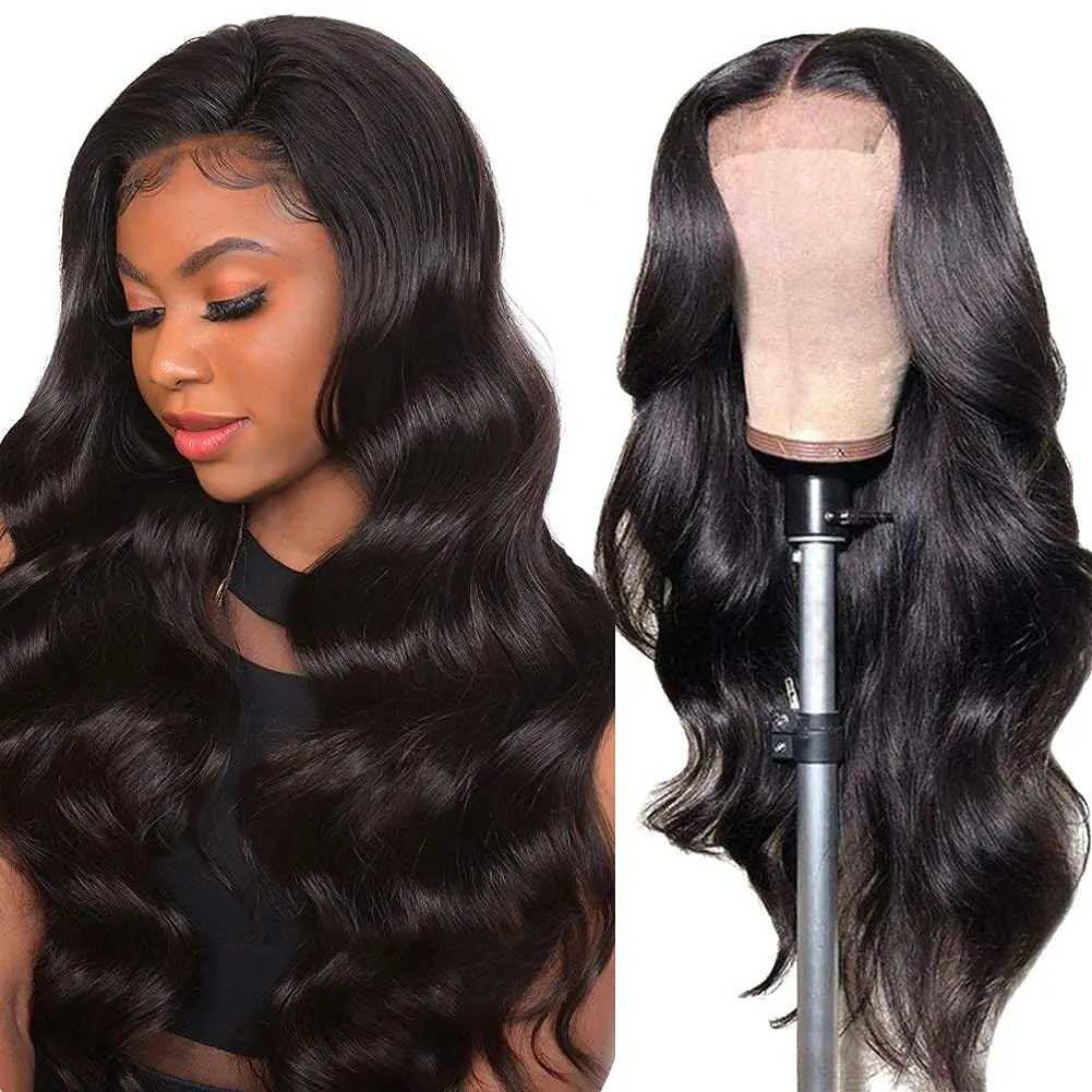 

180% Swiss Transparent Lace Front Human Virgin Hair Wigs For Black Braided Laces Wigs Vendors Frontal Wig For Black Women