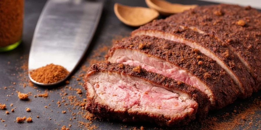 Finished brisket with perfect spice bark
