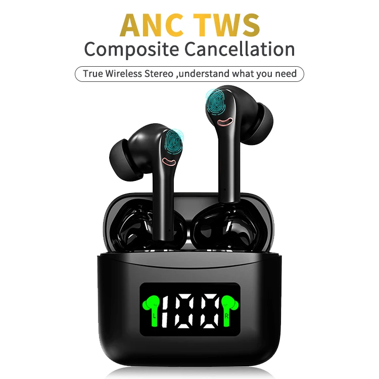 

2021 new arrival J5 original Tws Anc best earphone wirless earbuds