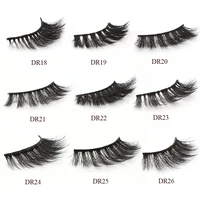 

3D faux mink silk eyelashes private label custom eyelash packaging,wholesale 3d silk strips eyelashes