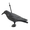 Full body black plastic crows with feet and stake shooting hunting