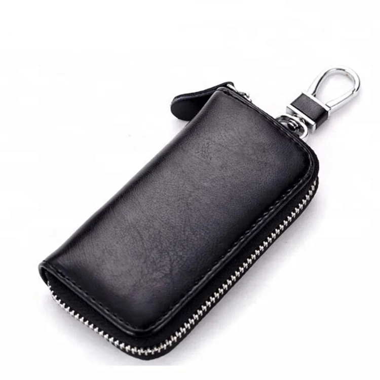 

Unisex Mens Womens universal key case zipper key holder car key organizer wallet with 6 hooks key chain wallet custom, 10 colors