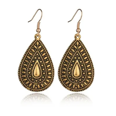 

MYSO New Ins Fashion Boho Jewelry Bohemian Earrings For Women Tear Drop Earrings
