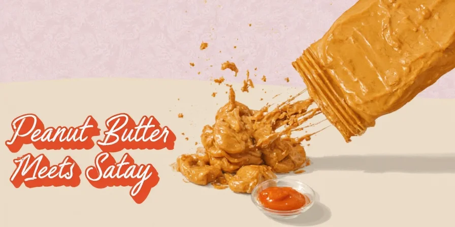 Blending the peanut sauce to a smooth consistency
